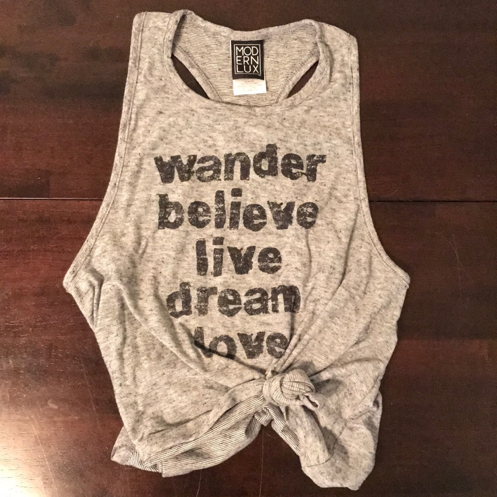 ✨wander✨believe✨live✨dream✨love✨ tank top